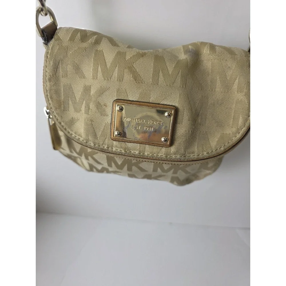 MICHAEL KORS Brown, Beige Crossbody Bag - Picture 1 of 14